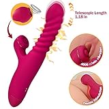Clitoral Sucking Vibrator G Spot Vibrator Massager Clitoris Suck Stimulator Sex Toy for Women Nipples Clit Dildo Waterproof Rechargeable Quiet with 7 Vibration and Heating