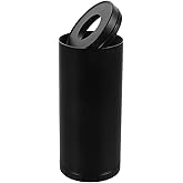 Luxshiny Car Tissue Box: Aluminium Alloy Round Tissue Holder for Car Cup Holder, Black Multi-Functional Container for Napkins