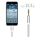 Yeebline Aluminium iPhone 8 Car Auxiliary Audio Cord Lightning to 3.5mm Male Headphone Jack Adapter Audio Stereo Cable for iPhone 8 / 8 Plus / X, iPhone 7 / 7 Plus - Silver