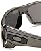 Oakley Men's Batwolf Polarized Rectangular Sunglasses,Granite Frame/Black Iridium Lens,one size
