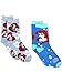 Disney The Little Mermaid Ariel Womens 2 pack Crew Socks (9-11 (Shoe: 4-10), Ariel Blue)
