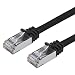 Buhbo 2 ft CAT7 Shielded RJ45 Ethernet Network Snagless Cable 10Gbps 600 MHz, Black primary