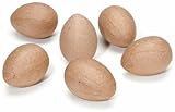 Darice 150873 Paper Mache Egg 2.5 in. 6-Pkg