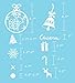 jollylife 366PCS Christmas Snowflake Window Clings Decorations - Santa Clause/Elf/White Baubles/Bells Decals - Winter Wonderland Xmas Party Decor（11 Sheets）