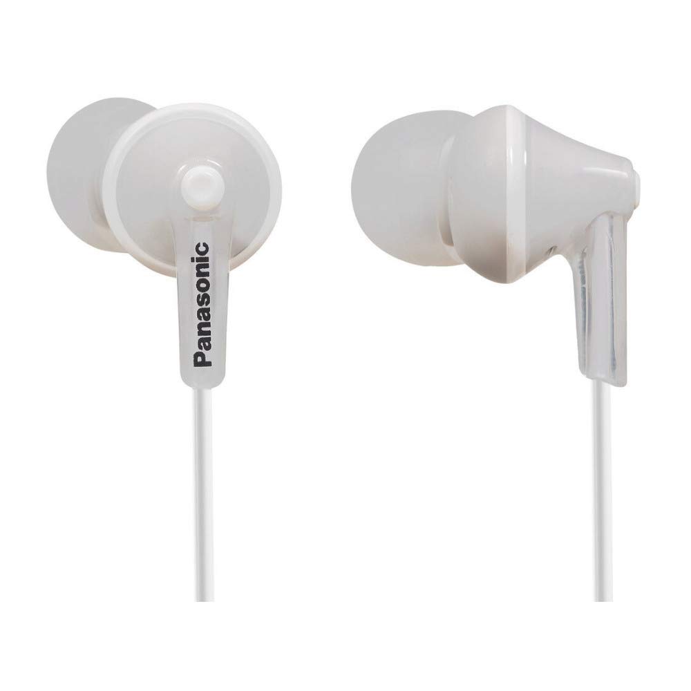 Panasonic Wired Earphones - Wired, White (RP-HJE125-W)