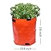 Becko 3-Pack 8 Gallon Plant Grow Bag/Plant Pot Potato Grow Bags, with Breathing Pores, Drainage Holes, Flip-Over Window Designthumb 1