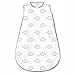 SwaddleDesigns Baby Sleep Sack 6-12 months, Cotton Muslin Wearable Blanket with 2-way Zipper, Non-Weighted Sleeping Sack for Safer Sleep, Black Hedgehog, Medium