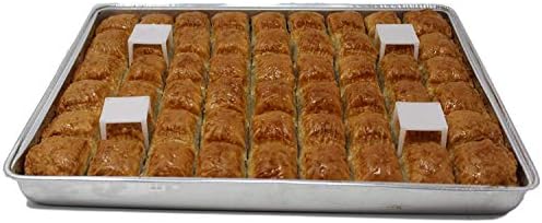 Luxury Baklava with Walnuts Wholesale box Contains 5 Trays, total 33lb Baklava big cut mouthful pieces