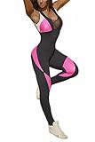 CFR Tight Yoga Bodysuit Sleevesless Backless Sexy Hollow Out Fitness Jumpsuit UPS Post
