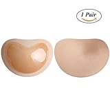 Self-Adhesive Bra Pads,Removeable Silicone Padded Bra Inserts Push Up Sports Bra for Women (fresh)