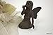 HomeOffice Small Cast Iron Playful Fairy Garden Statue Angel Pixie Fairy