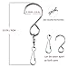 Lighten Glimmer Stainless Steel Rotating Hanging Hooks for Wind Spinners Wind Chimes Bird Feeders Anti-Rust Swivel Hook Clips 6 Pack
