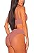 Pink Queen Women's Strap High Cut High Waisted Cheeky Bikini Set XL Pink