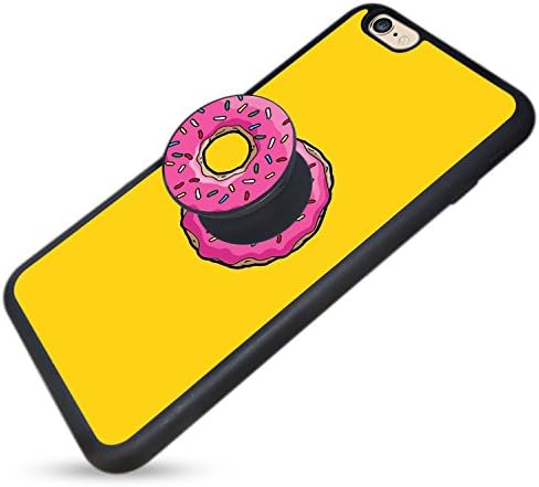 iPhone 6Plus/6S Plus Case, Personalized Apple iPhone 6Plus/6S Plus Case with Pop Mount Stand [Shock Absorption] Integrative Cover Soft TPU Rubber Gel [Anti Scratch] - Donuts