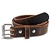 Hanks Legend - Men's Double Prong Leather Belt - Heavy Duty Belts - USA Made - 100 Year Warranty - Crazy Horse - Size 40