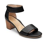 VIONIC Women's Solana Black Calf Sandal