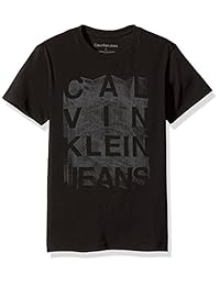 Calvin Klein Playera 3D mangas cortas con cuello redondo para niño