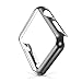 Apple Watch Case, HuanlongTM Apple Watch PC Plated Cover Case Slim Premium Super / Exact Fit / Plastic Cover Snap On Hard Protective Case for Apple Watch (PC Case Black 42mm)