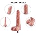 Full-Automatic Thrusting Sex Machine Accessories Combination, Silicone Huge Dildo for Women Clitoris Stimulation(3 Attachments) (Size-3)