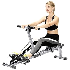 Rowing-Machine-Fitness-Cardio-Workout-with-Adjustable-Resistance-Double-Aluminum-Sliding-Rail-LCD-Monitor-Super-Silent-Fit-for-Home-Gym-Strength-Training Rowing Machine, Fitness Cardio Workout with Adjustable Resistance, Double Aluminum Sliding Rail, LCD Monitor, Super…