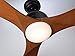 Emerson Lighting CF590BQ Volta Natural Cherry Ceiling Fan, Barbeque Black