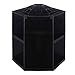 Hicollie Makeup/Cosmetic Organizer 360 Rotating/Revolving Cosmetic Storage Tabletop Big Capacity Carousel New Sturdy Stylish Black