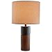 Amazon Brand – Rivet Wood and Black Marble Lamp, Mid-Century Walnut, With Bulb, 18