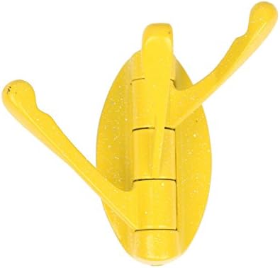 Coat Racks Wall Hooks Heavy Duty Folding Swing Arm 3-Hook Towel / Clothes Hanger (Yellow)