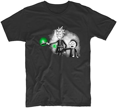 Pulp Ricktion Pulp Fiction Rick and Morty Mashup Unisex Design Tee