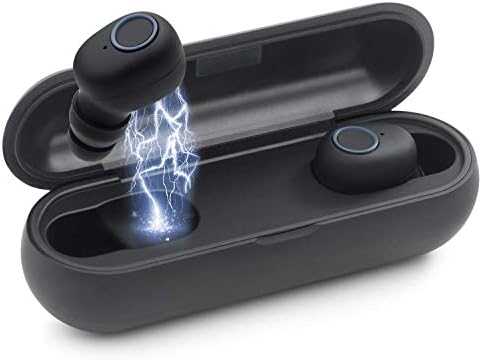 WIYFA Bluetooth 5.0 Earbuds 【True Wireless Stereo】 Headphones IPX8 Waterproof in-Ear Wireless Charging Case Built-in Mic Headset Premium Sound with Deep Bass for Running Sport