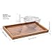 Tealyra - Bamboo Serving Tray 11.6in x7.5in - Gongfu Style Tea Tabletop - Wooden Breakfast Serving Plate - 29.5 x 19.5cm