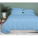 Kotton Culture Premium Duvet Cover 100% Egyptian Cotton 600 Thread Count with Zipper & Corner Ties Luxurious (California King/King, Sky Blue)