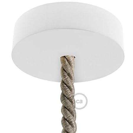 Creative Cables White Painted Wooden Ceiling Rose Kit For Xl