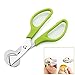 Aikoi Pigeon Quail Egg Scissor Bird Cutter Opener Kitchen Tool Clipper(Set of 2, Green)