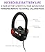 Sardonyx SX-918 Wireless Headphones, Best Bluetooth Earphones Noise Cancelling Sport IPX7 Waterproof HD Stereo Headset w/Mic, Secure-Fit Sweatproof Earbuds for Gym Running Workout Exercise