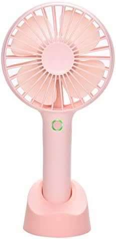 YIHunion Mini Handheld Fan Portable, Hand held Personal Fan Rechargeable Battery Operated Powered Cooling Desktop Electric Fan with Base, 2500mAh Battery 4 Modes for Home Office Travel Outdoor (Pink)