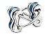 Fidgetland Rizzle - As Seen on Shark Tank - Adult Stress & Anxiety Toy for ADD/ADHD, Bike Chain Fidget (Blue)