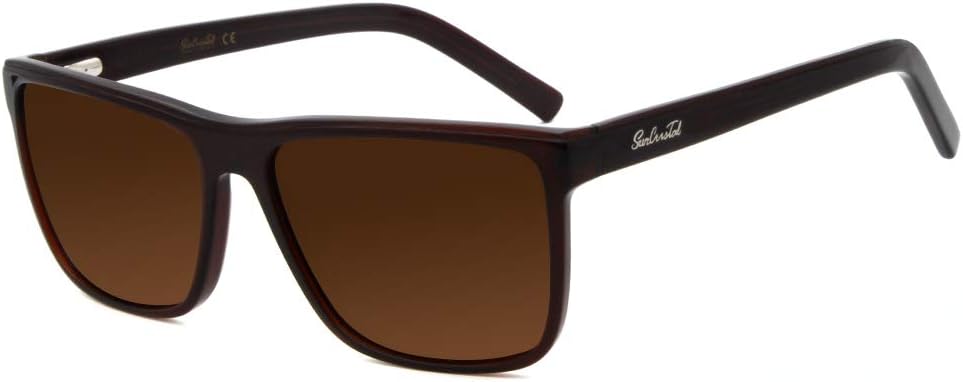 SunCristalMen big sunglasses polarized UV400 protection brand sunglasses leisure design