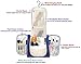 Hanging Toiletry Bag Extra Large Capacity | Premium Travel Organizer Bags For Men And Women | Durable Waterproof Nylon Bathroom, Shower, Makeup Bag For Toiletries, Cosmetics, Brushes (Dark Blue)