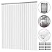 Mophorn 15PCS Plastic Curtain Strips, 60Inch (5ft) Width X 84Inch (7ft) Height PVC Strip Door Curtain, 0.08 Inch Thickness Vinyl Strip Door Curtain 50% Overlap for Doors