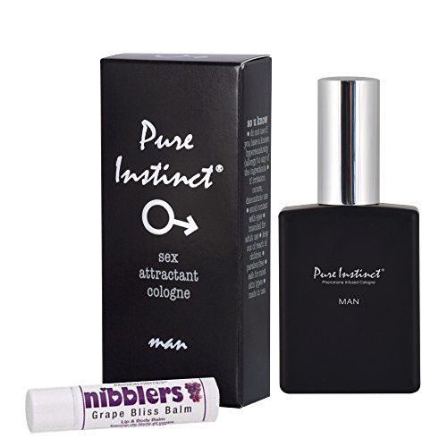 Pure Instinct Pheromone Attractant Cologne For Men 1 OZ Bottle Help Attract Women Opposite Sex with Free IntiMD Sensual Nibbler