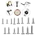 HanTof 750pcs Silver Tiny Screws for Electronics, M1, M1.2, M1.4, M1.5, M1.7 Very Small Phillips Pan Head Self Tapping Screws, Micro Wood Screws, Mini Electronic Screws Assortment Kit-Carbon Steel