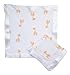 aden by aden + anais Issie Security Blanket, Super Soft 100% Cotton Muslin, 2 Pack, Olivia - Giraffe