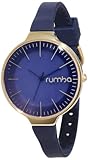 RumbaTime Women's 12399 Orchard 35MM Gold Midnight Blue Stylish-Modern Analog Watch