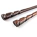 Natural Hair Pin Chopsticks - Pair of Spiral Hair Sticks for Women and Men - Hand Carved Wood Styling Pin Set - Wide Cut Spiral - 7.5 Inches