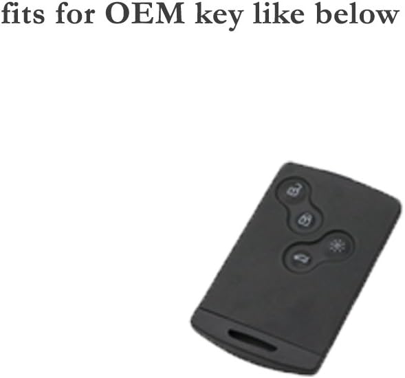 BROVACS Silicone Cover Protector Case Holder Skin Jacket Compatible with RENAULT 4 Button Smart Remote Key Fob CV9350 Orange - Image 4