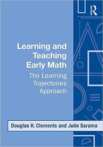 Learning And Teaching Early Math The Learning Trajectories Approach Studies In Mathematical Thinking And Learning Amazon De Clements Douglas H Sarama Julie Fremdsprachige Bucher