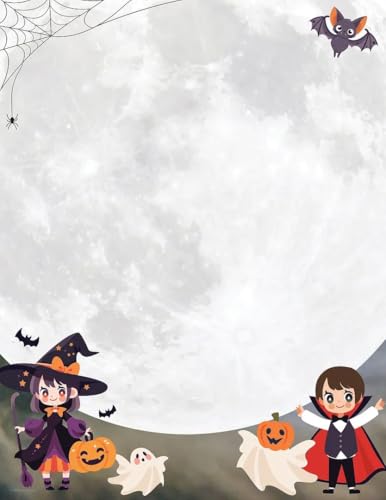 Great Papers! Stationery Fall Letterhead, Spooky Halloween Moon, 8.5"x11", Prin…