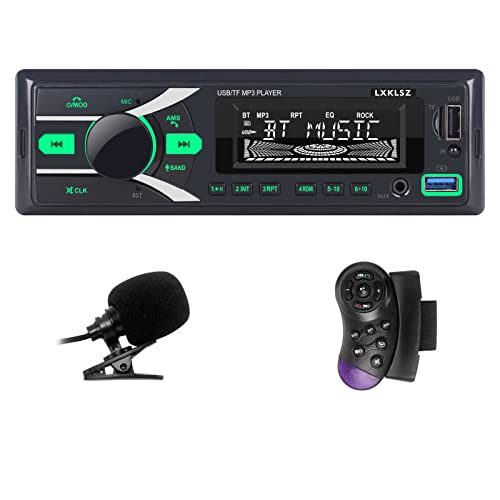 Radio Coche 1 DIN Con Bluetooth, USB, AUX, SD, MP3 Y FM – Pantalla Con 7 Colores De Fondo, 18 Emisoras Presintonizables Y Carga Rápida