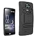 LG G Flex 2 Case, Cimo [Armor Guard] Heavy Duty Shock Absorbing Dual Layer Protection Cover with Kickstand and Locking Belt Swivel Clip for LG G Flex2 (2015) - Black